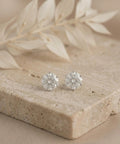 0.75 Carat Round Lab Grown Diamond Stud Earrings