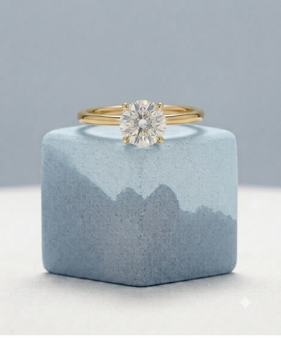 Signature Solitaire with Round Brilliant Lab Grown Diamond
