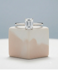 Emerald Cut Lab Grown Diamond Ring