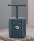 1 Carat Round Shaped Lab Grown Diamond Necklace