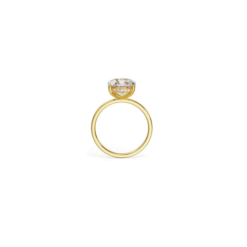Signature Solitaire with Cushion Brilliant Lab Grown Diamond