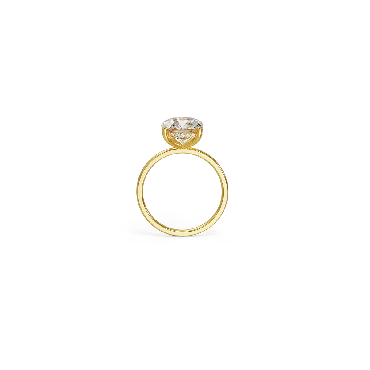 Signature Solitaire with Cushion Brilliant Lab Grown Diamond