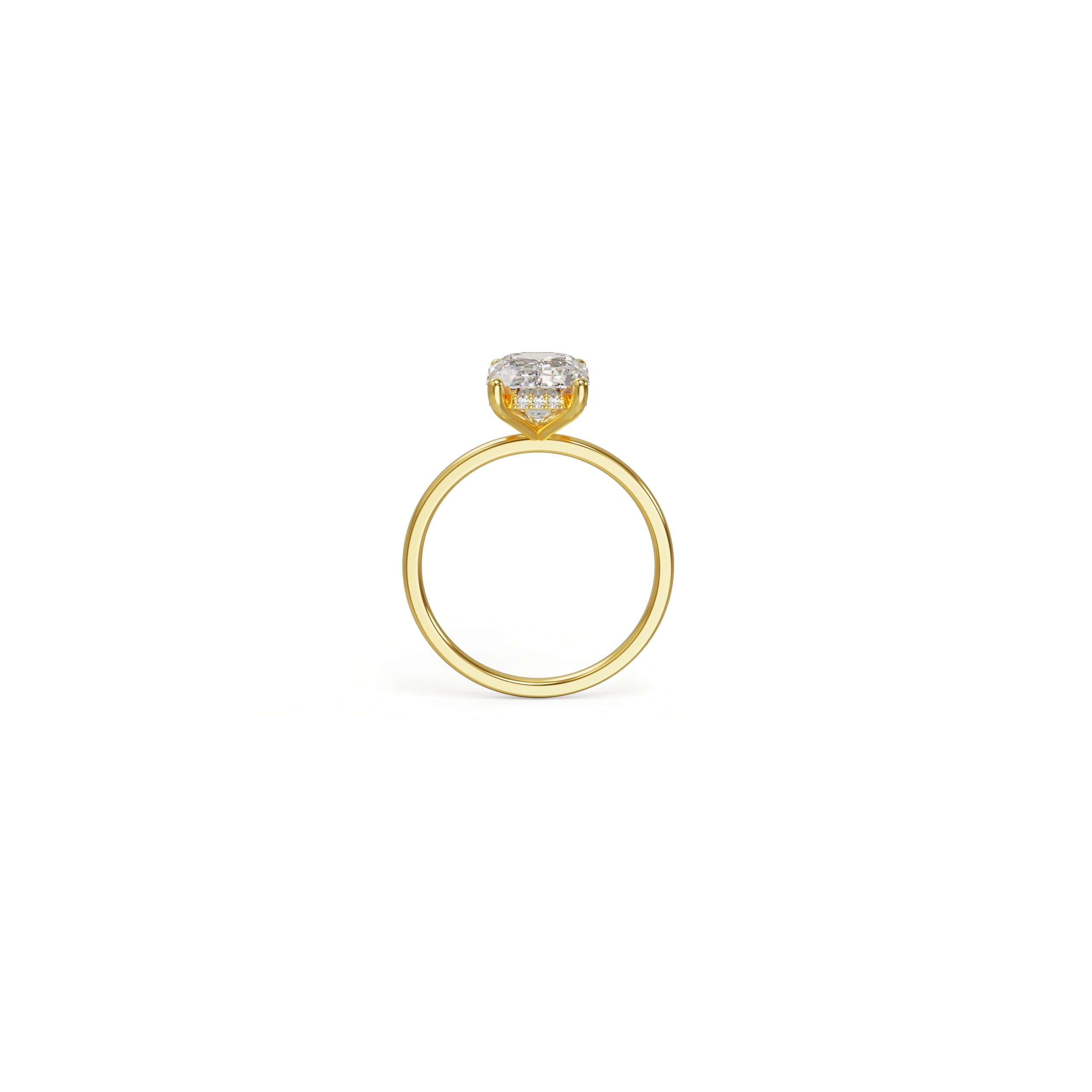 Emerald Cut Lab Grown Diamond Ring