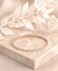 Round Shape Rose Gold Tennis Bracelet   (0.03cts/ pcs)